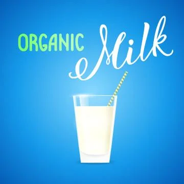 Organic Milk Stock Illustration