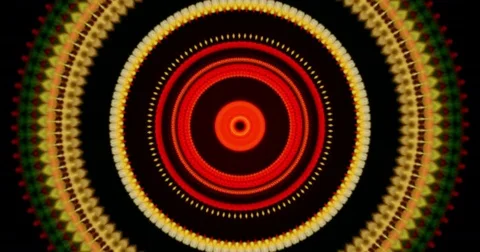 Organic modern circle background with a retro twist. Unique and really cool Stock Footage 75890699