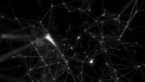 Organic motion. Plexus stylish video composition. Depth of field settings. Stock-Footage 114257510