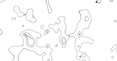 Organic movement line art pattern, 4k motion animation, cartoon style Stock Footage 165683267