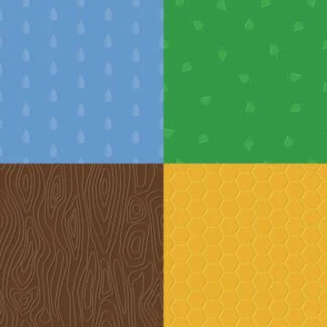 Organic natural embossed seamless patterns イラスト素材