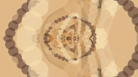 Organic network pattern brown and beige abstract organic network animation Vidéo 330529763
