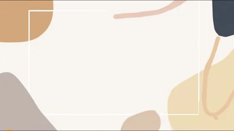 Organic pastel blobs decorative border frame for copy space text overlay ha.. Stock Footage 339791799