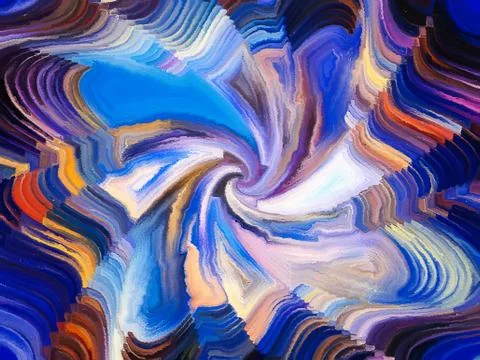 Organic Pattern Composition Illustrazione stock