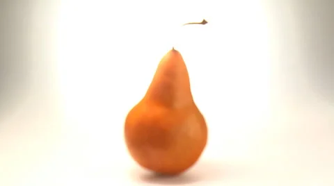 Organic pear rotating Stock Footage 46585566