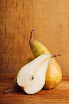 Organic pears Stock Photos