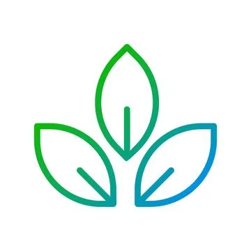 Organic plants pixel perfect gradient linear vector icon Ilustração Stock