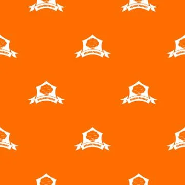 Organic product vegetable pattern vector orange Illustrazione stock