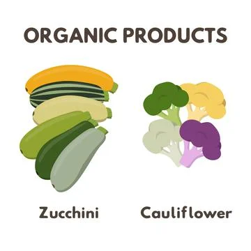 Organic products vector illustration. Stock Illustration