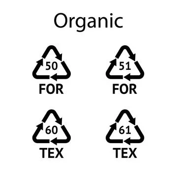 Organic Recycling codes Stock Illustration