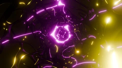 Organic Sci-Fi Animation Loop 4K - Futuristic Music Background Video Pink Go Stock Footage 293430038
