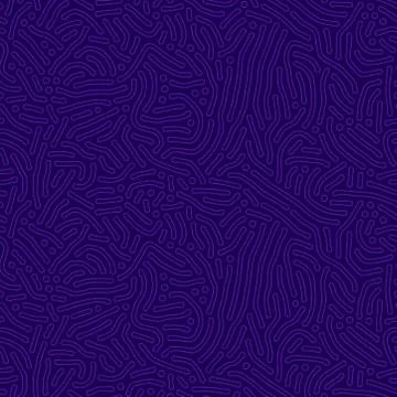 Organic seamless pattern with rounded lines. Diffusion reaction background 스톡 일러스트