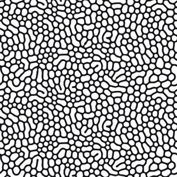 Organic seamless pattern with rounded shapes. Diffusion reaction background イラスト素材