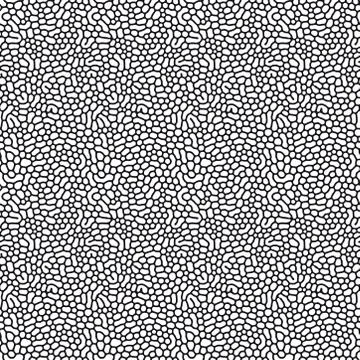 Organic seamless pattern with rounded shapes. Diffusion reaction background 스톡 일러스트