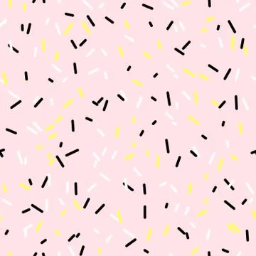 Organic seamless pattern in the style of Memphis Stock Illustration