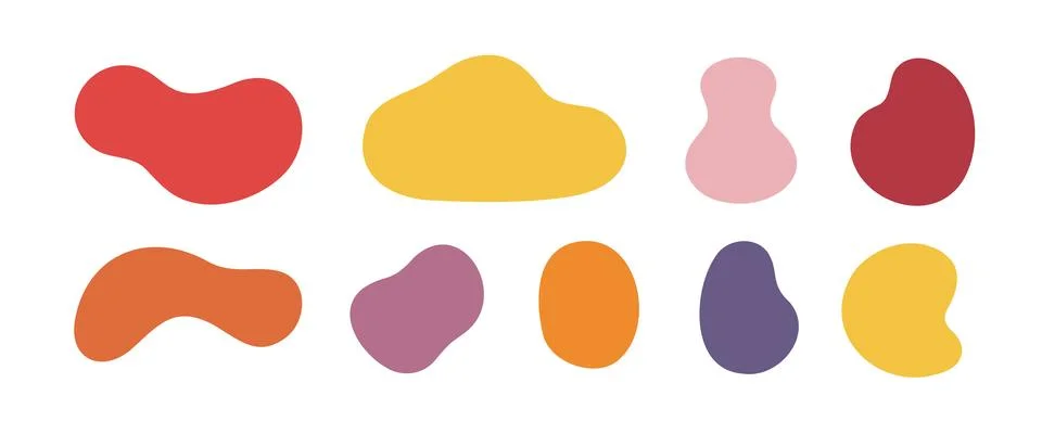 Organic shape blob vector liquid abstract icon. Simple organic shape element 스톡 일러스트