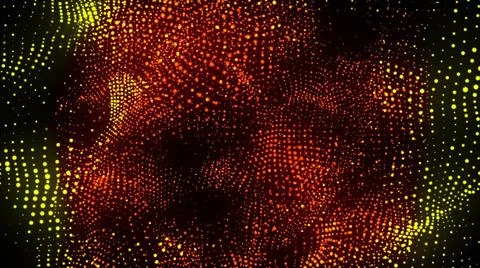 Organic shape from flow particles Computer generated spiral organic form f... Stock Photos