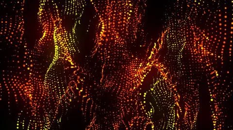 Organic shape from flow particles Computer generated spiral organic form f... Stock Photos