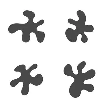 Organic shape icons Stock Illustration