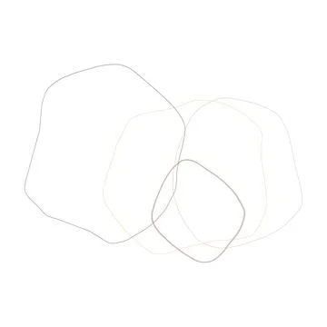 Organic Shape Linear Doodle Illustration Illustration