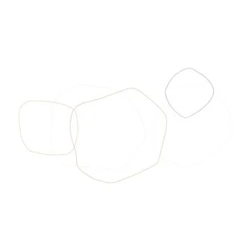 Organic Shape Linear Doodle Illustration Stock Illustration