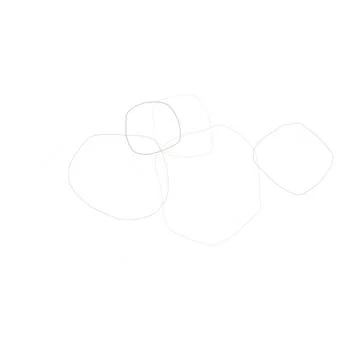 Organic Shape Linear Doodle Illustration Illustration