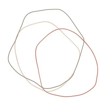 Organic Shape Linear Doodle Illustration Illustration