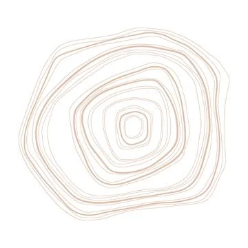 Organic Shape Linear Doodle Illustration Stock Illustration