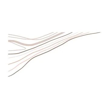 Organic Shape Linear Doodle Illustration Stock Illustration