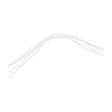 Organic Shape Linear Doodle Illustration Stock Illustration
