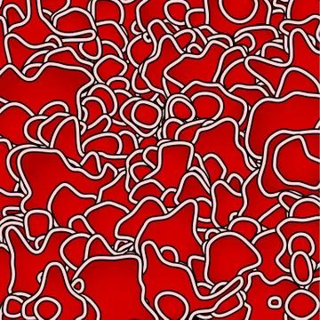 Organic shapes pattern. Bacteria, cells, stratum. Illustrazione stock