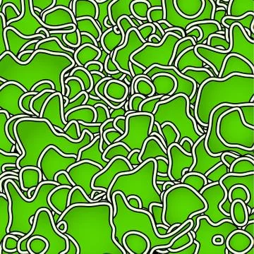 Organic shapes pattern. Bacteria, cells, stratum. Stock Illustration
