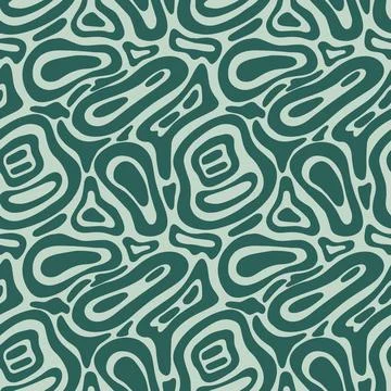 Organic smooth shapes seamless pattern, simple background for wrapping and te Illustrazione stock