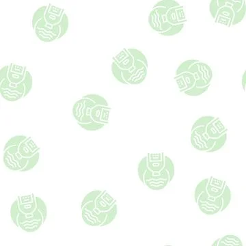 Organic solvent glyph seamless pattern 스톡 일러스트