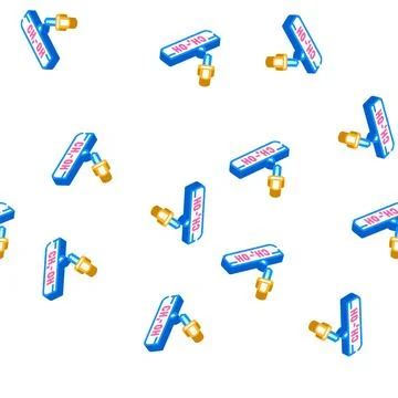 Organic solvent isometric icon seamless pattern 库存插图