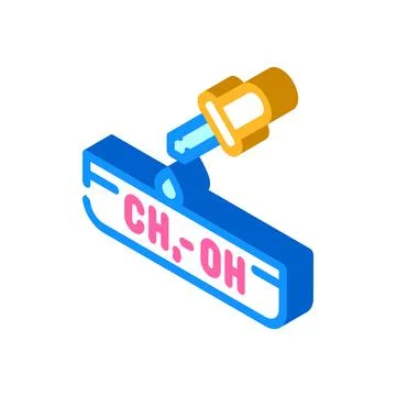 Organic solvent isometric icon vector illustration Stockillustratie