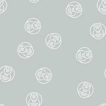 Organic solvent line seamless pattern Stockillustratie