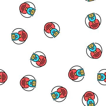 Organic solvent vector seamless pattern 스톡 일러스트