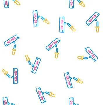 Organic solvent vector seamless pattern 스톡 일러스트
