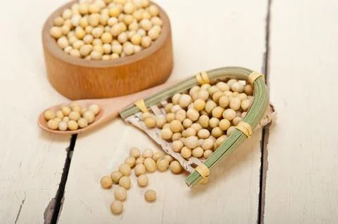 Organic soya beans Stock Photos