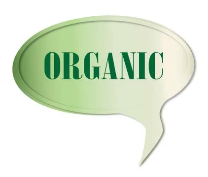 Organic Speech Bubble Stock Illustration