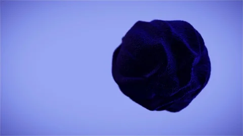 Organic sphere, dark blue. Stock Footage 77390475