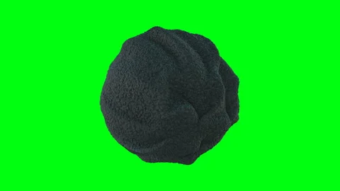 Organic Sphere on a green background Stock-Footage 89236870