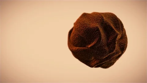 Organic sphere, orange. Stock Footage 77390874