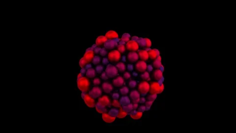 Organic spheres2 red Vídeos de archivo 343871103