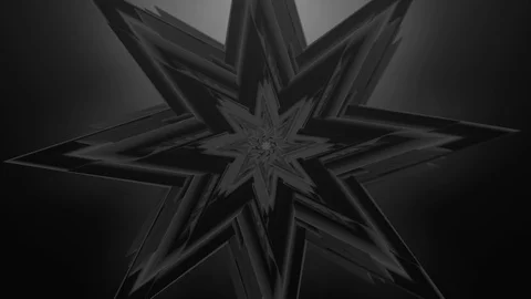 Organic star shape changing and morphing with shallow depth of field Video stock 107520092