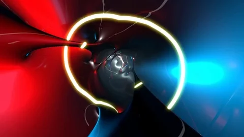 Organic Structure VJ Seamlessly Looping Animation Stock Footage 72345950