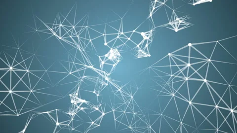 Organic structure.Abstract digital background. Transforming particles and lines. Stock Footage 103120523