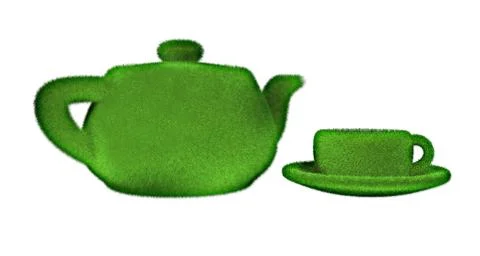 Organic tea pot Stock Photos
