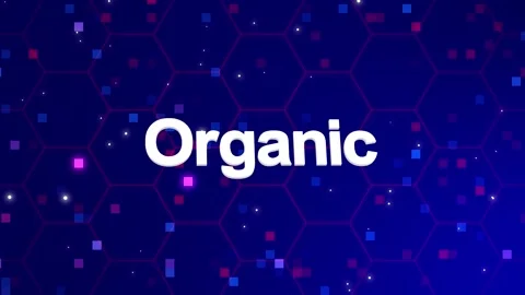 Organic text animation with background Видео 260209720